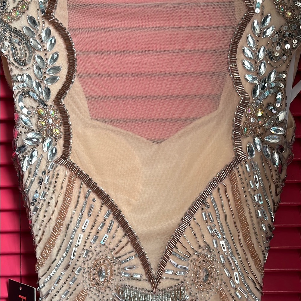 NWT Primavera Couture Gold and Silver Embellished Dress - Picture 13 of 17